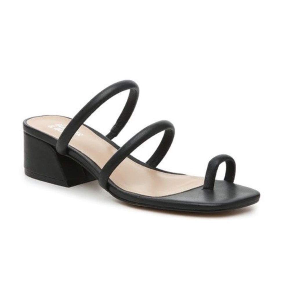 Bleecker & Bond Cecilia Sandal Black Sz 7.5